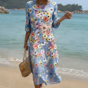 Mel - Elegant Midi Kjole